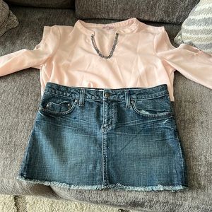 Juicy Couture long sleeve top and skirt